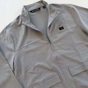 Travis Mathew Jacket Mens Large Executive Full Suit Gray Performance Lightweight